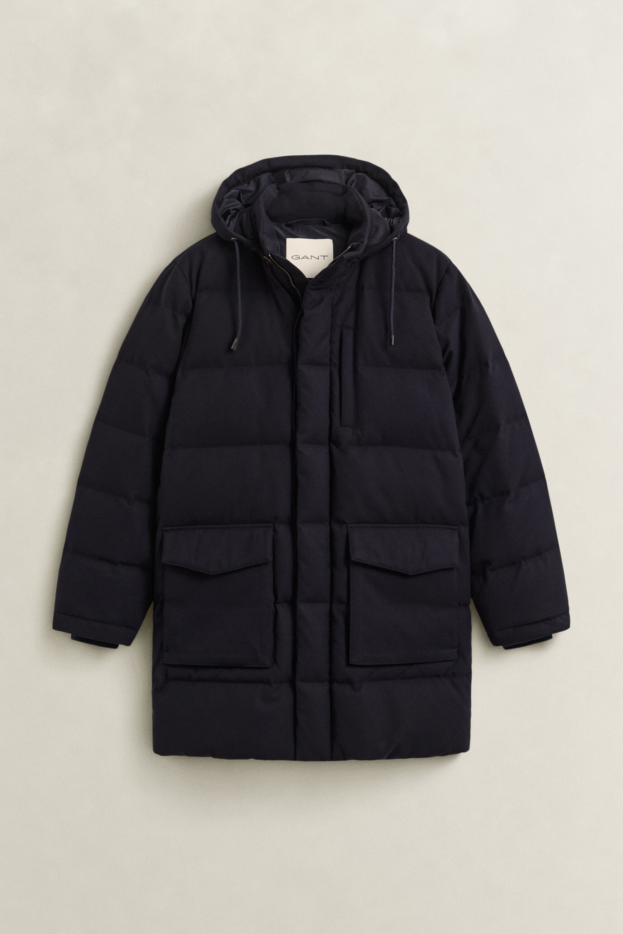 Mittellange Flanelldaunenjacke
