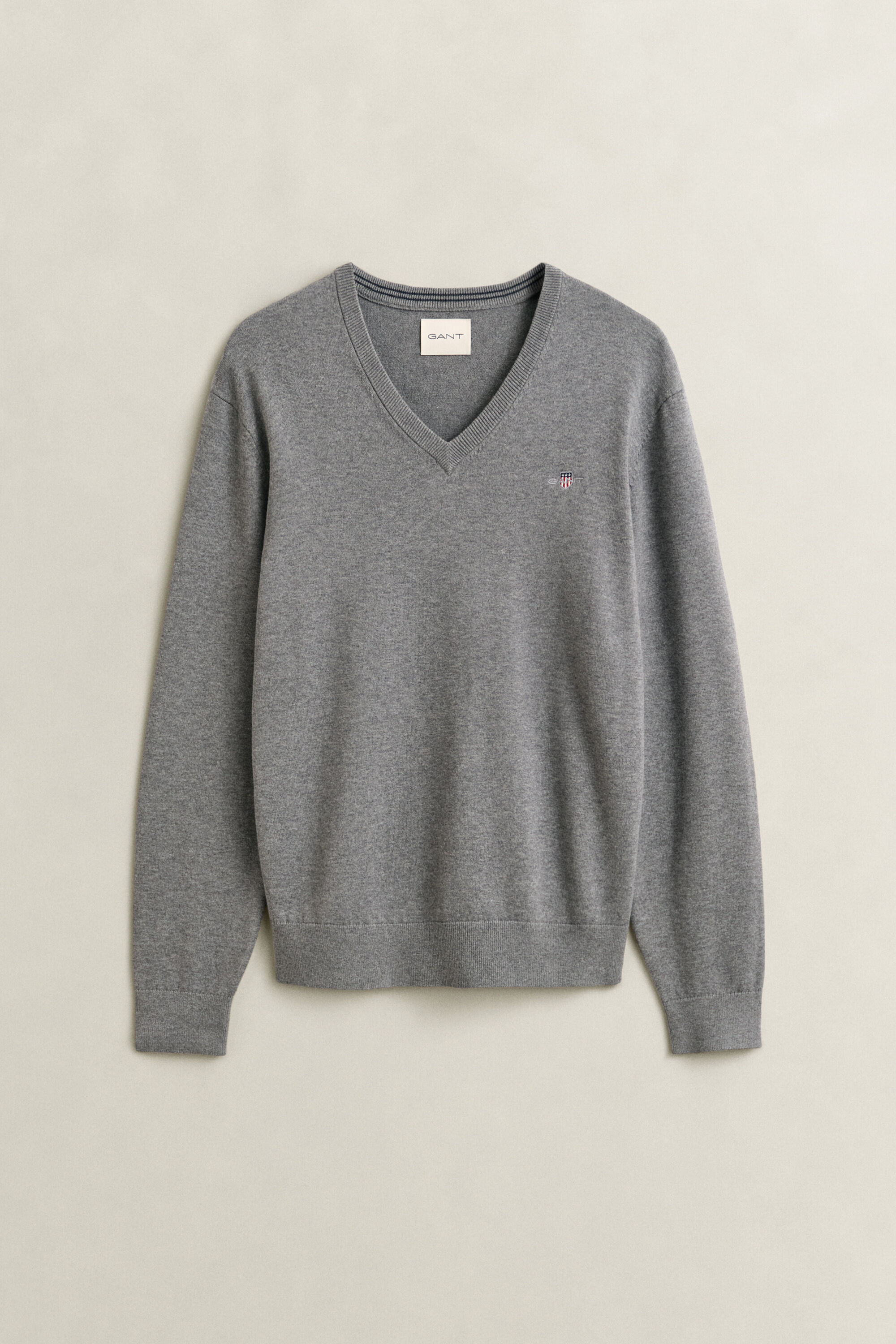 Klassischer V-Neck Pullover aus Baumwolle