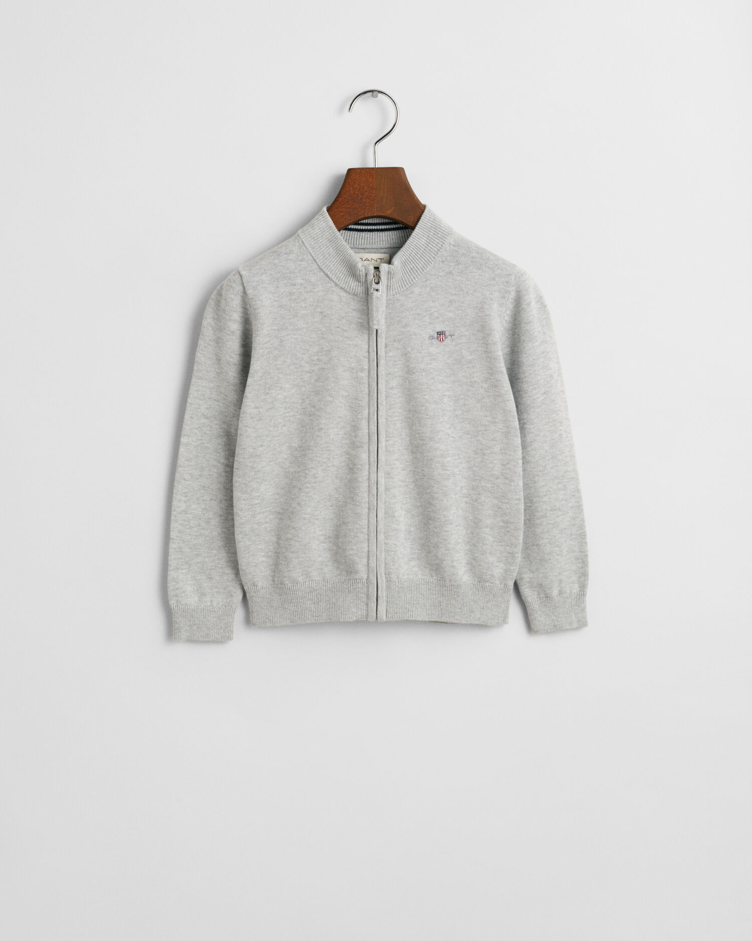 Kids Shield Strickjacke aus Baumwolle mit Reißverschluss