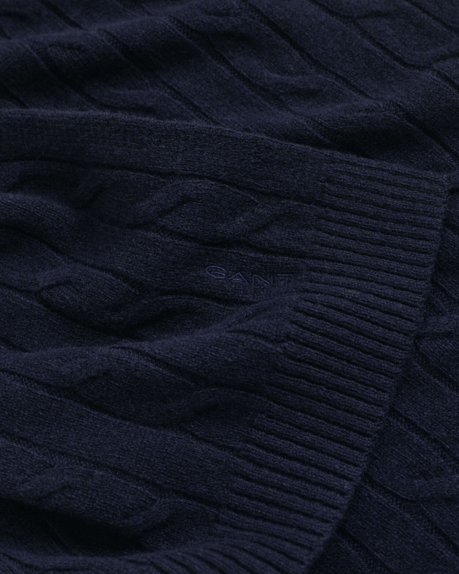 Zopfstrick Wollschal