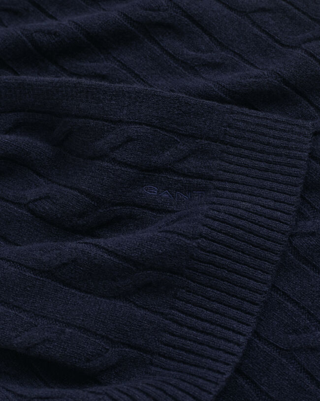 Zopfstrick Wollschal