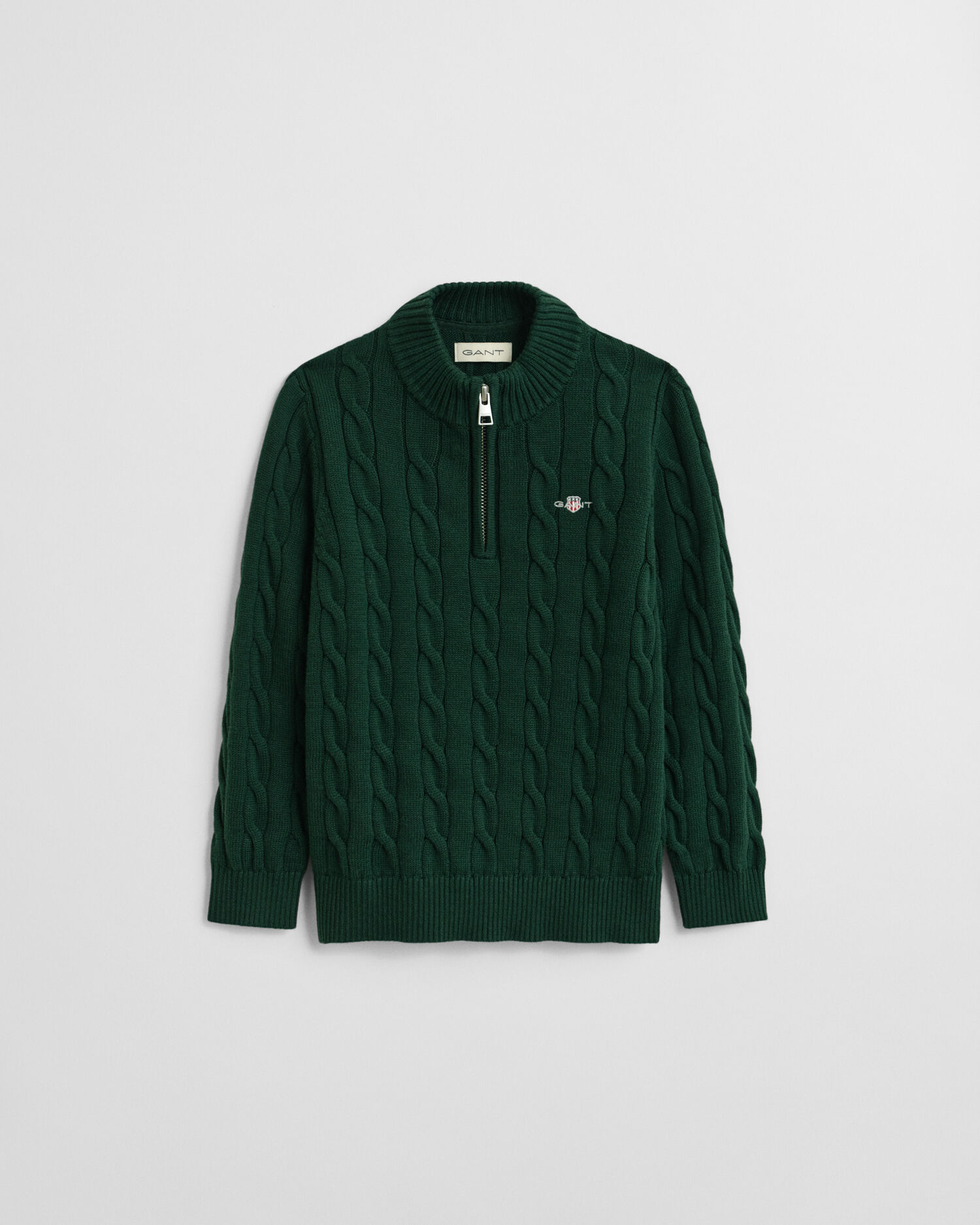 Kids Troyer aus Baumwolle mit Zopfmuster