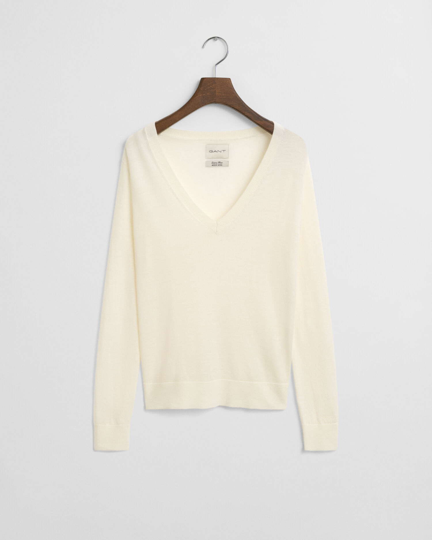 V-Neck Pullover aus extra feiner Merinowolle