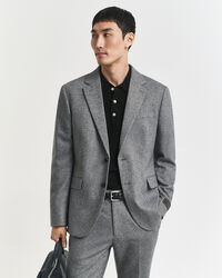 Slim Fit Herringbone Flanell Anzugsakko
