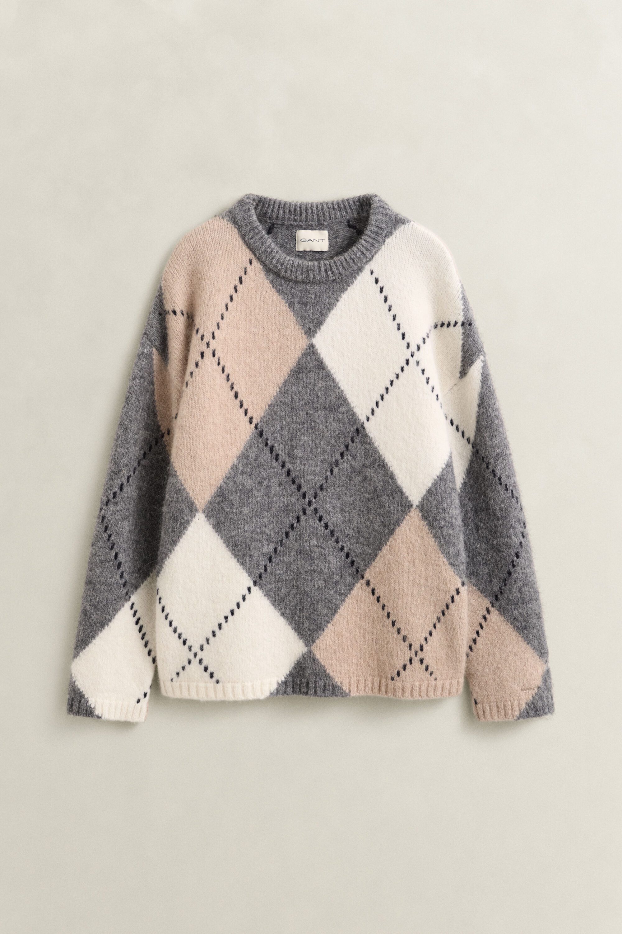 Argyle Pullover aus Alpakawollgemisch