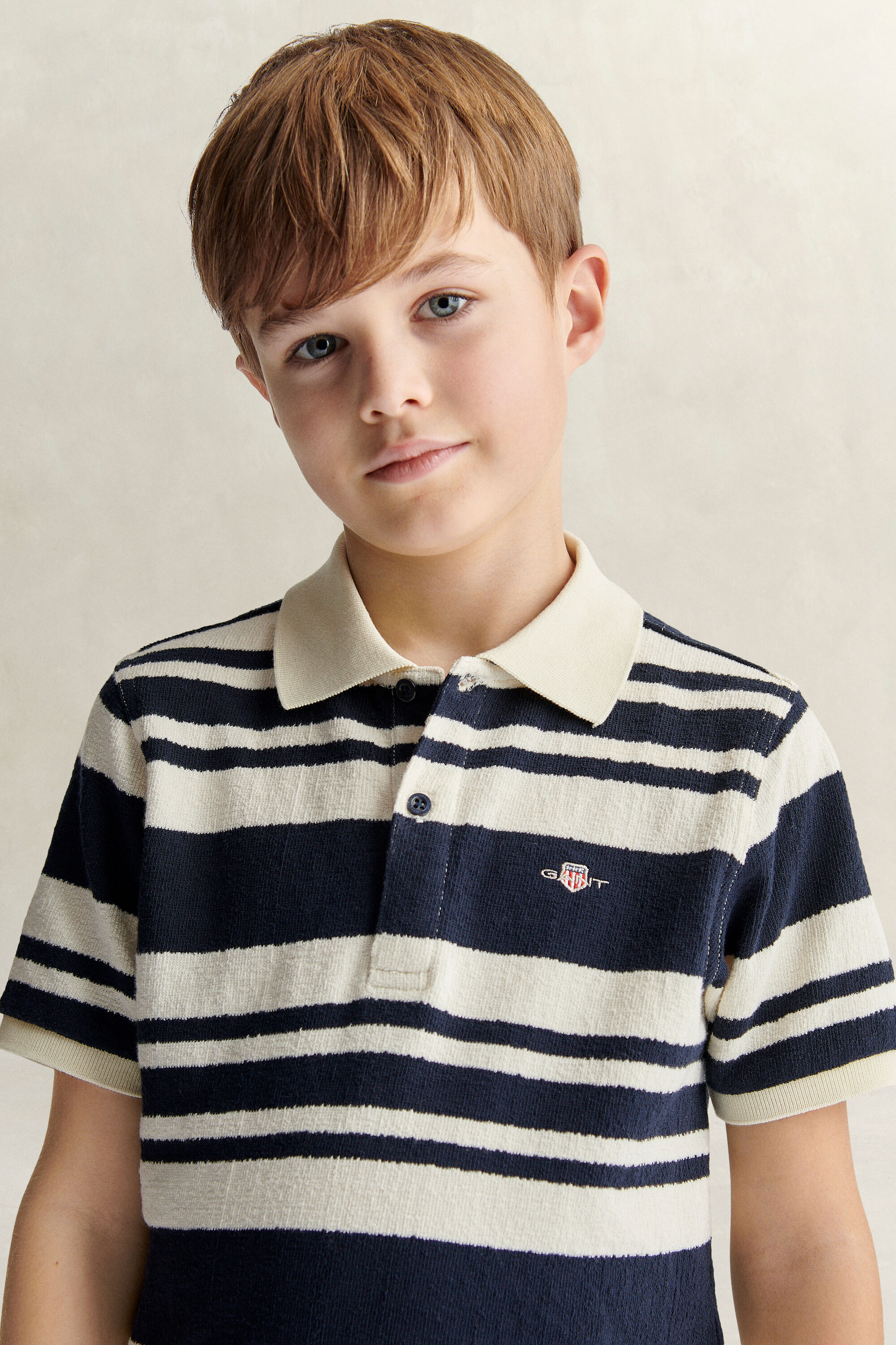Teen Boys Striped Polo Shirt