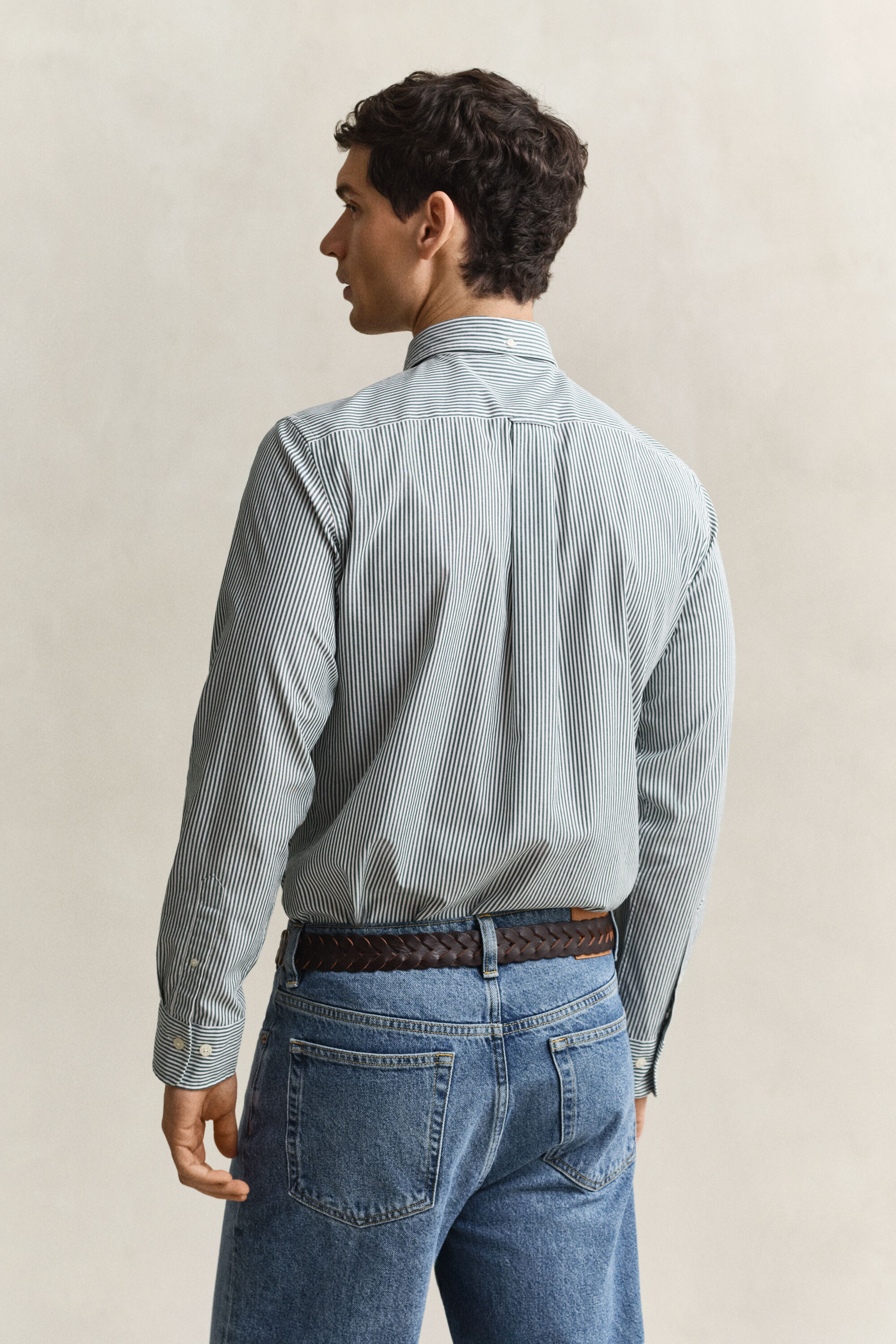 Banker Stripe Classic Popeline Hemd