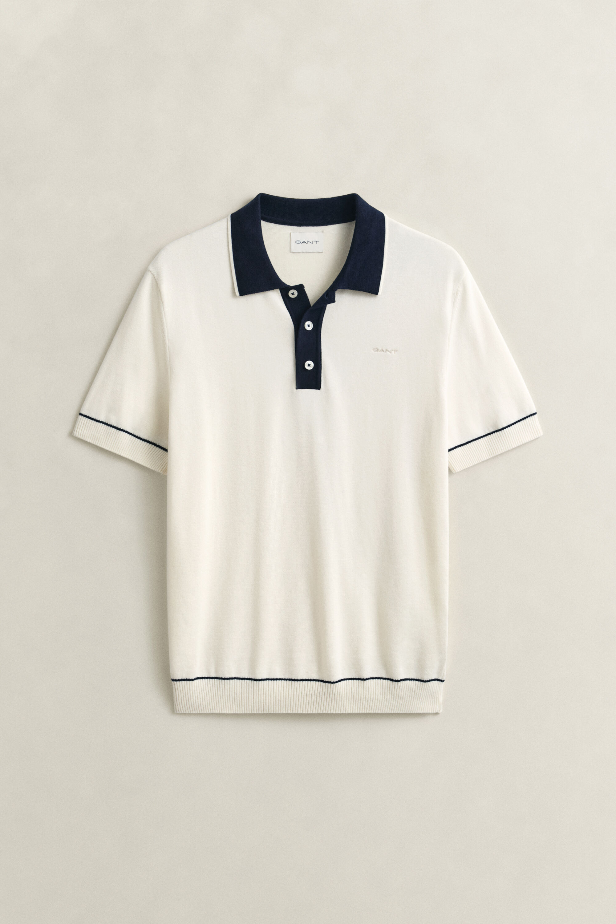 Polopullover aus Baumwoll-Modal-Mix