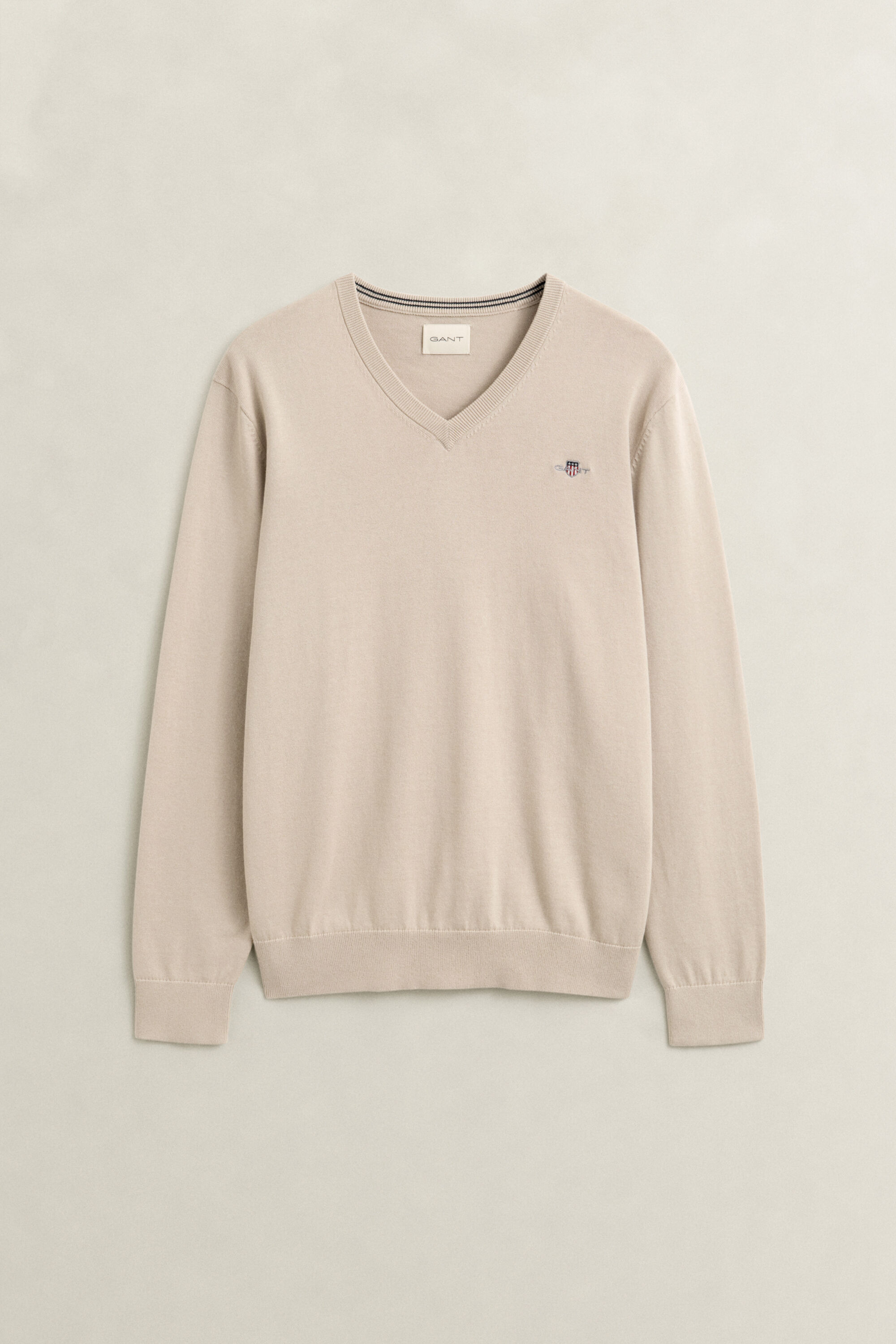 Klassischer V-Neck Pullover aus Baumwolle