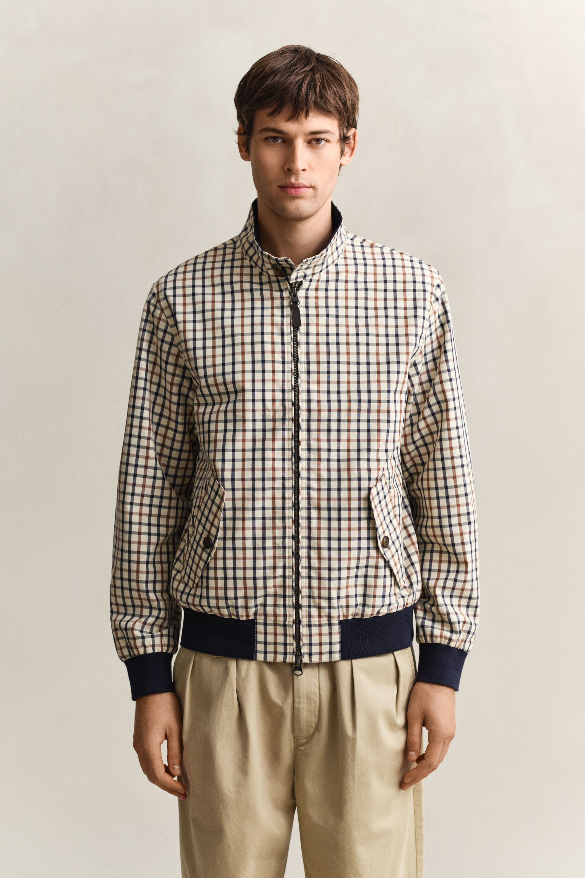 Harrington-Jacke aus Baumwollgemisch