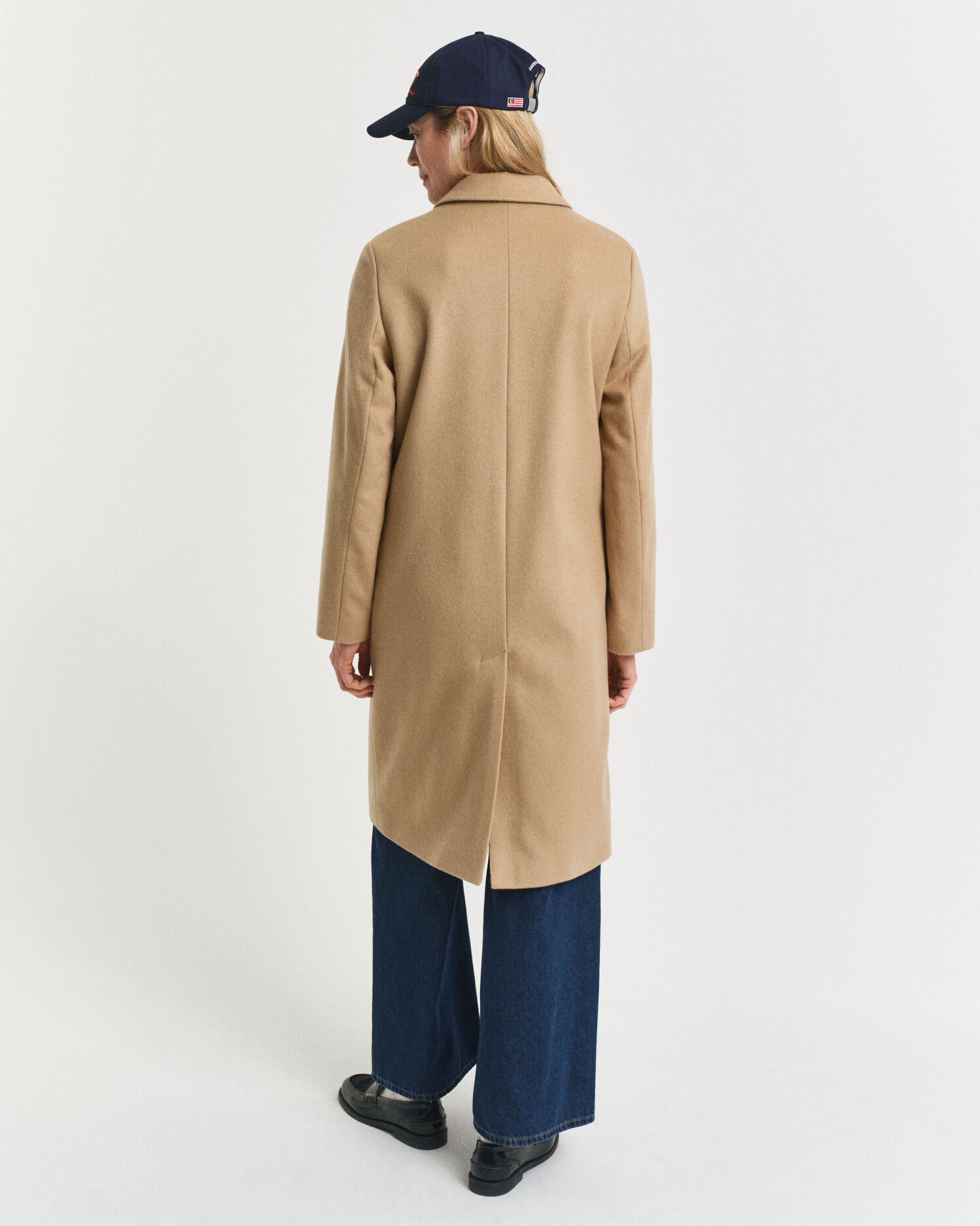 Taillierter Classic Mantel aus Wollmischung