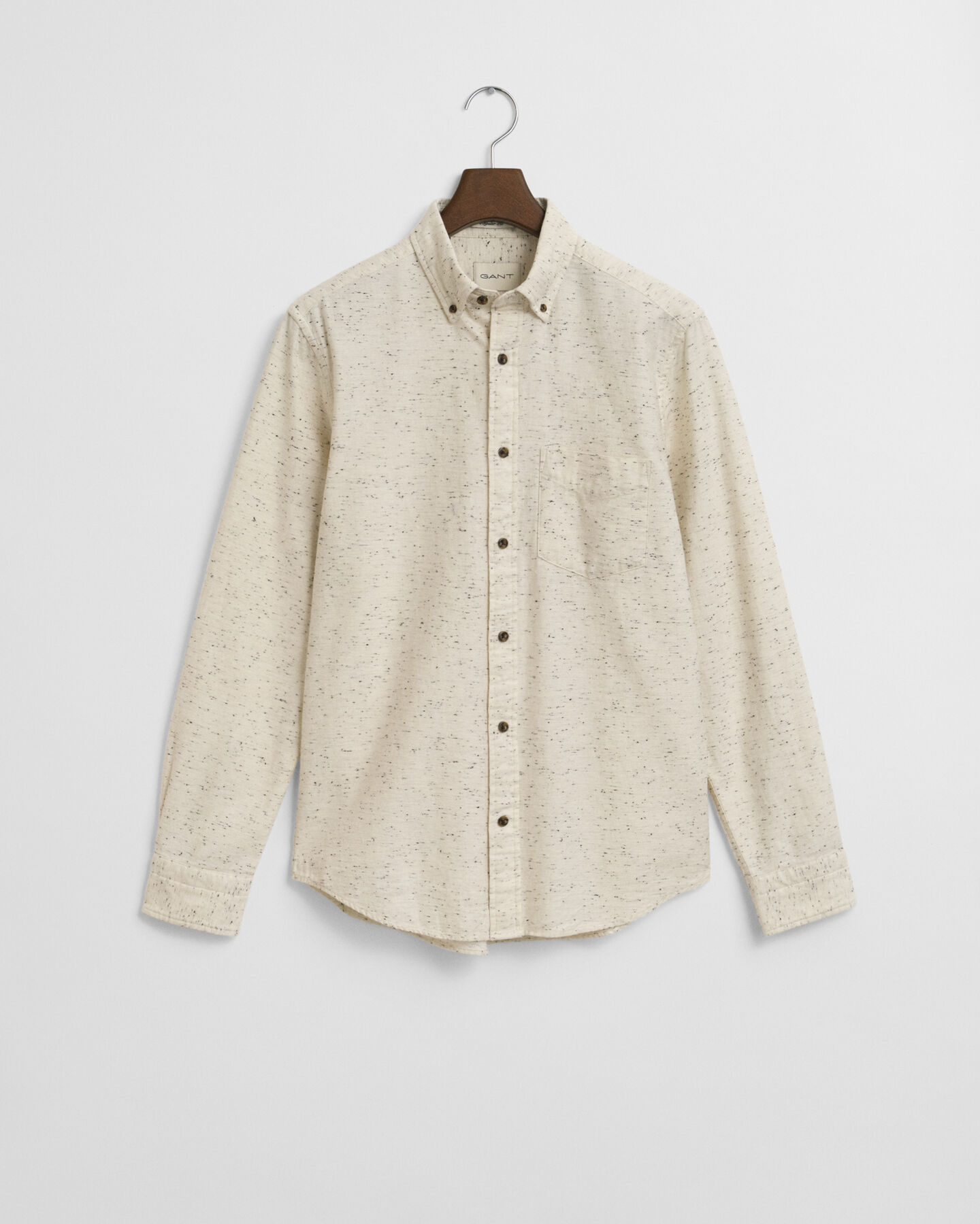 Regular Fit Flanellhemd mit Noppengarn