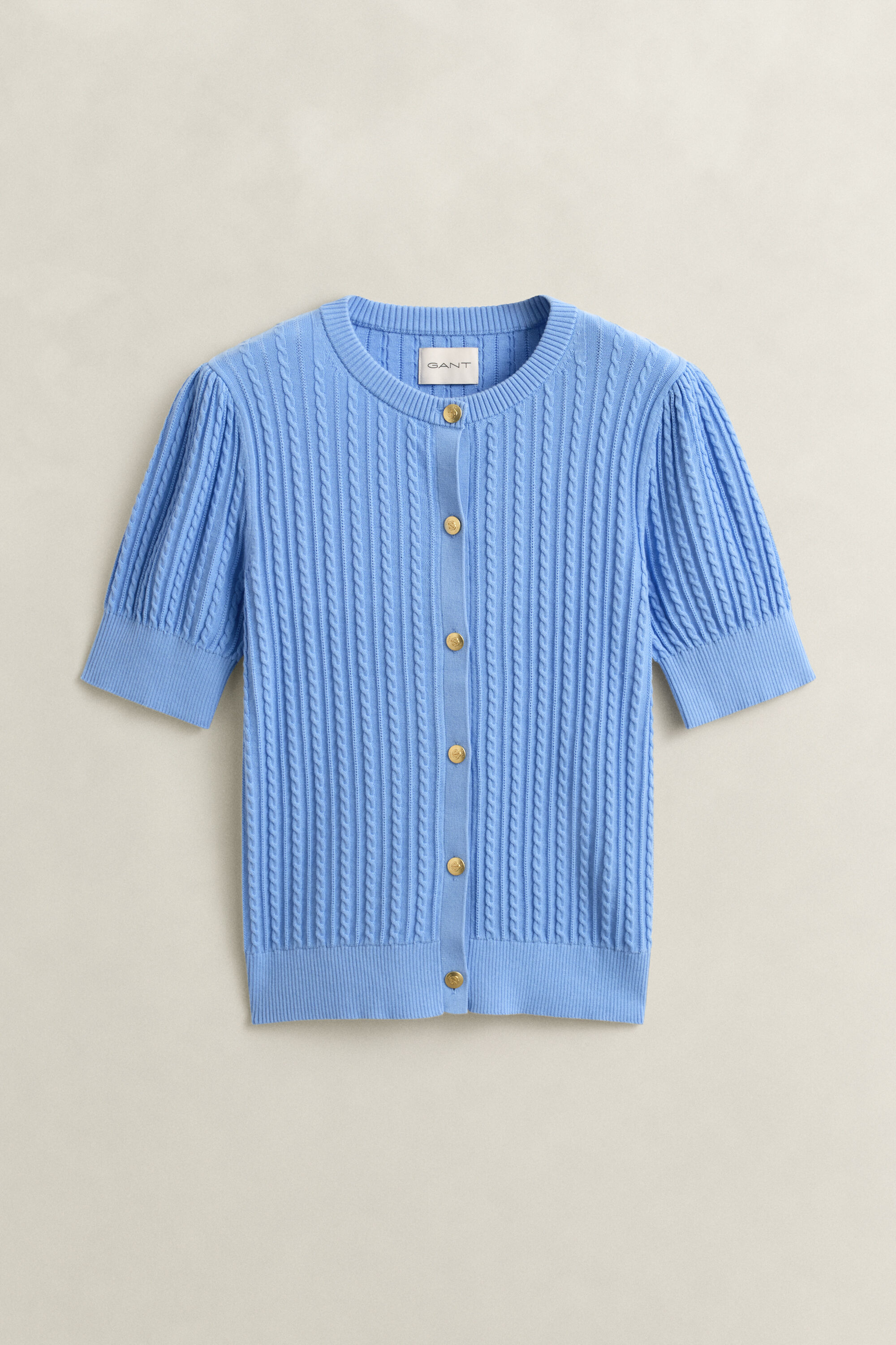 Zopfstrick Strickjacke aus Baumwolle