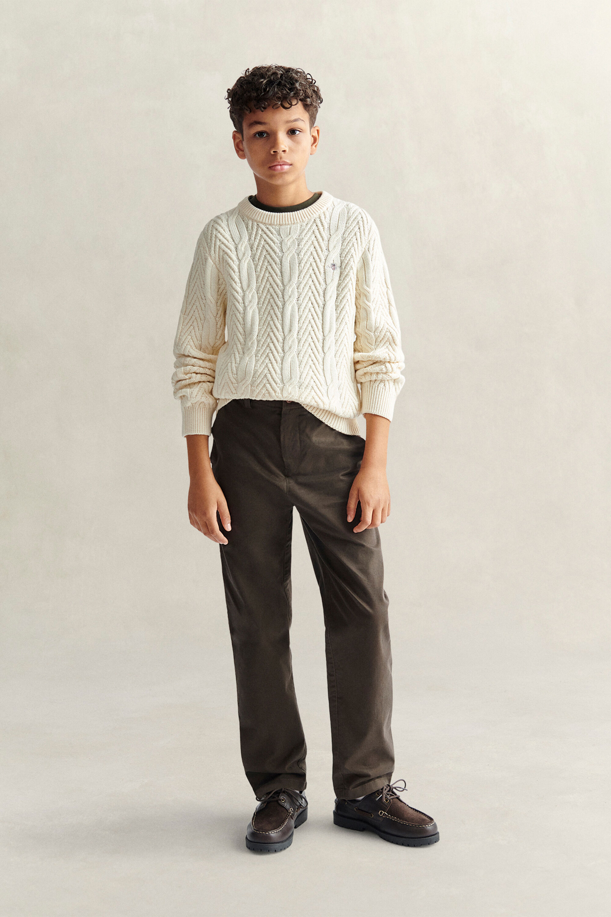 Teen Boys Zopfstrickpullover