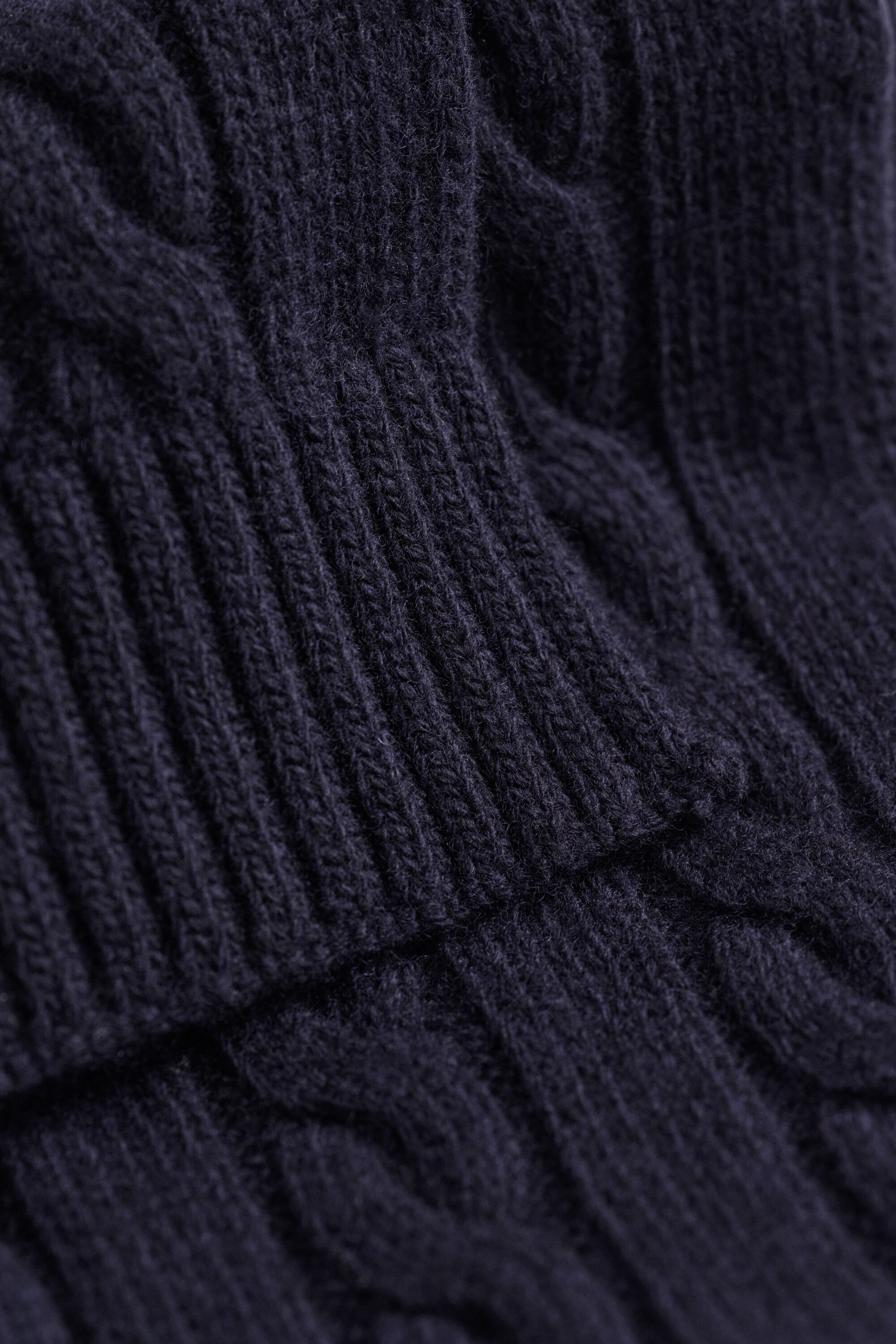 Zopfstrick-Schal aus Lambswool