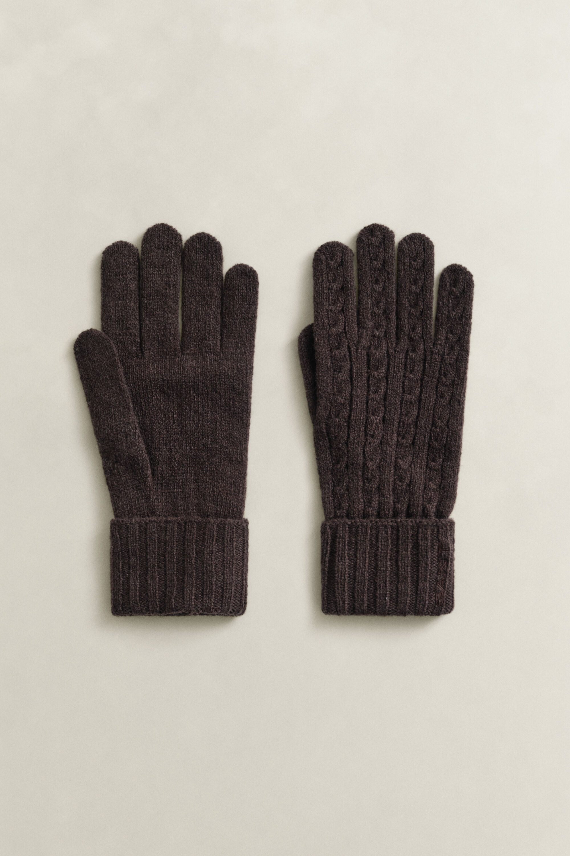 Zopfstrick Handschuhe aus Wolle