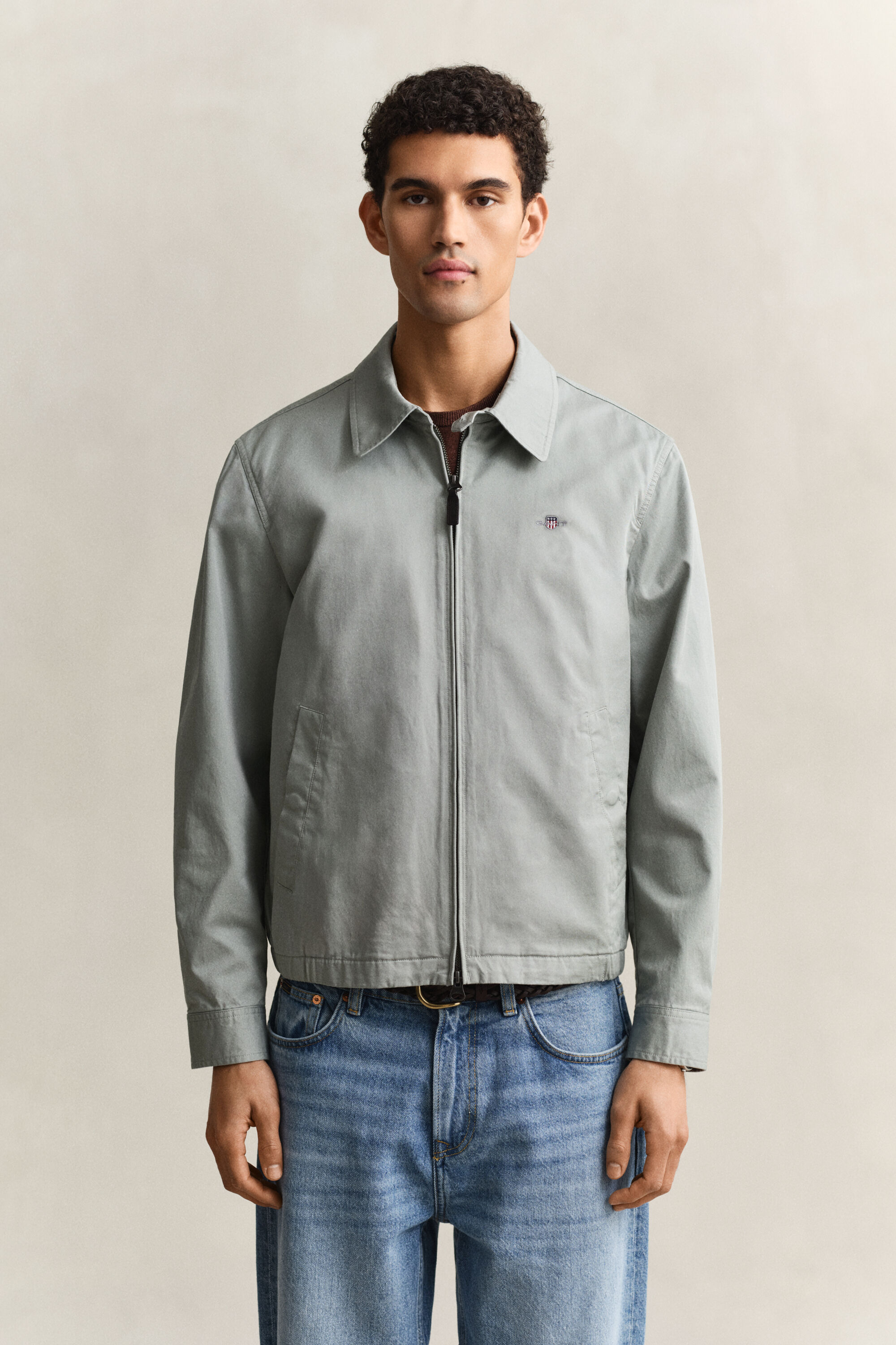 Windcheater Jacke aus Baumwolle
