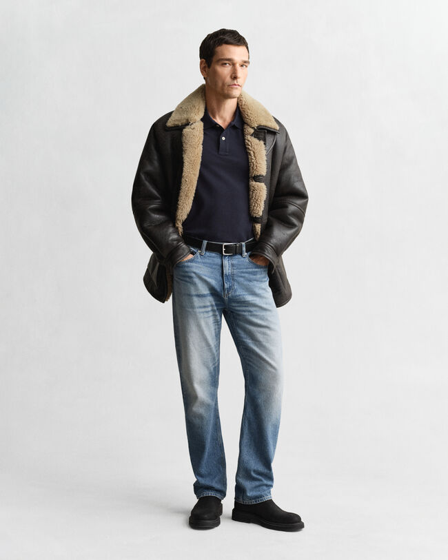 Regular Fit Shield Piqu&eacute; Poloshirt