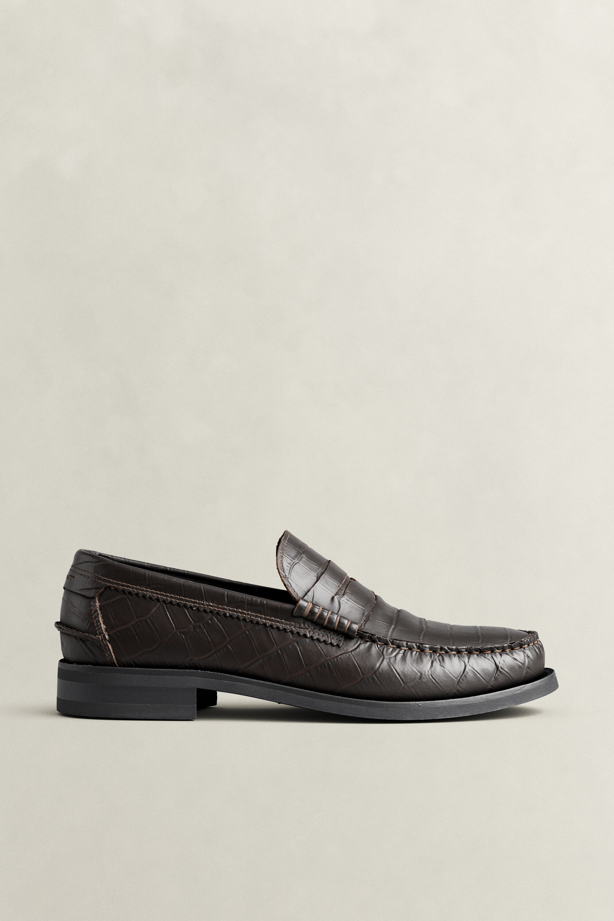 Lenkoxx Loafer aus Leder in Krokooptik