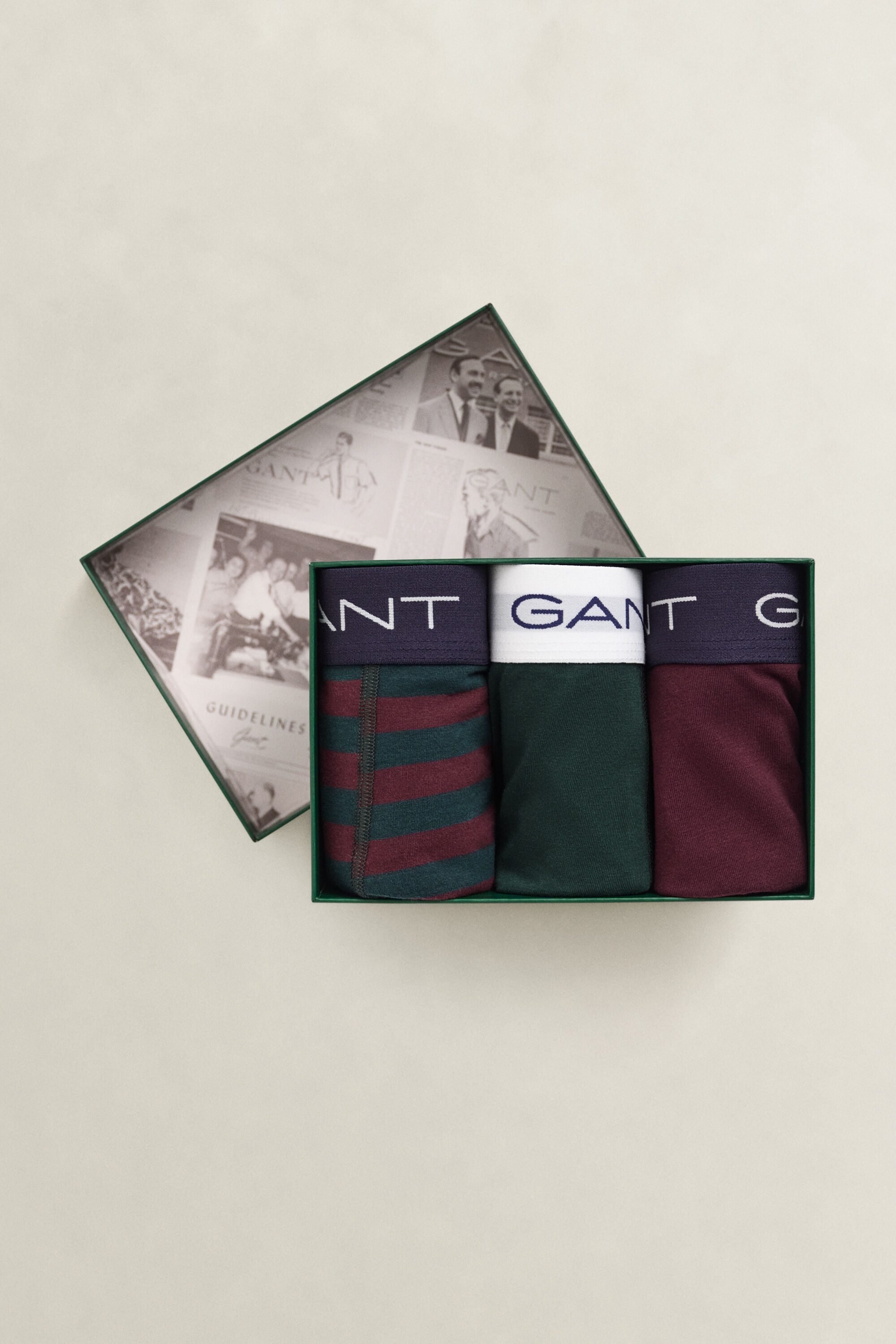 3er-Pack Boxershorts mit Streifen in Geschenkbox