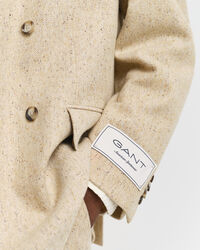 Relaxed Fit Herringbone Anzugsakko mit Noppenstruktur