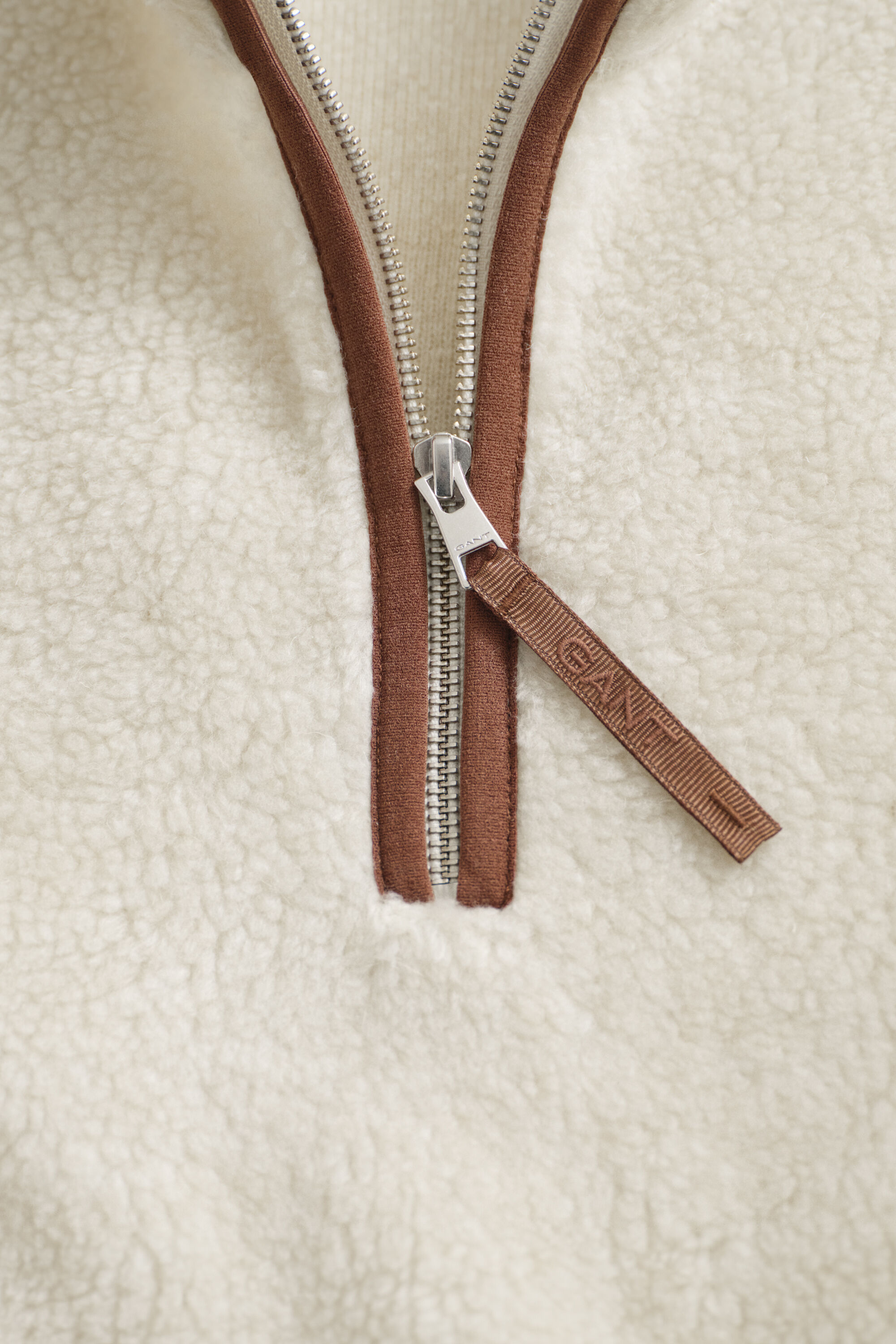 Fleeceshirt mit Reißverschlusskragen