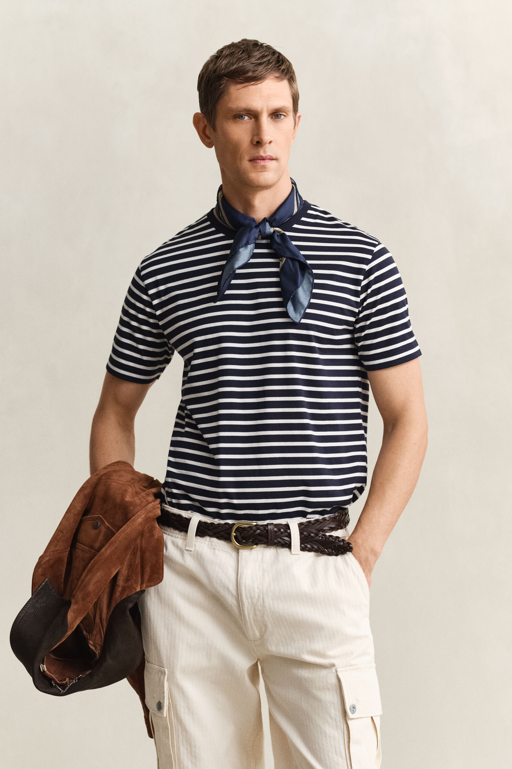 Gestreiftes T-Shirt aus Pima-Baumwolle